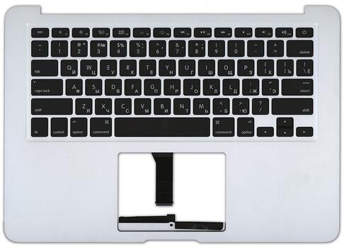 Клавиатура для ноутбука Apple MacBook Air 2011+ (A1369) Black, (Silver TopCase), с подсветкой (Light), RU (горизонтальный энтер) Клавиатура для ноутбука Apple MacBook Air 2011+ (A1369) Black, (Silver TopCase), с подсветкой (Light), RU (горизонтальный энтер)