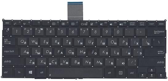 Клавиатура для ноутбука Asus F200CA, F200MA, X200LA, X200MA Black, (No Frame), RU (горизонтальный энтер) - фото 2