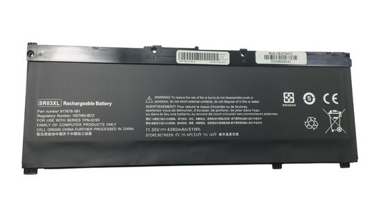 Аккумуляторная батарея для ноутбука HP SR03XL Pavilion 15-CX 11.55V Black 4380mAh OEM