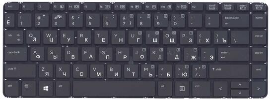 Клавиатура для ноутбука HP ProBook (430 G2) с подсветкой (Light), Black, (No Frame) RU - фото 2