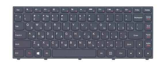 Клавиатура для ноутбука Lenovo Ideapad (Yoga 13) Black, (Black Frame) RU Клавиатура для ноутбука Lenovo Ideapad (Yoga 13) Black, (Black Frame) RU - фото 2