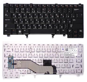 Клавиатура для ноутбука Dell Latitude E5420, E6220, E6320, E6420, E6430 Black, RU/EN - фото 6