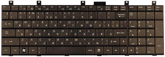 Клавиатура для ноутбука MSI (VR705, GE600, GE603, GT627, GT628, GT640, GT725, GT727, GT729) Black, RU - фото 2