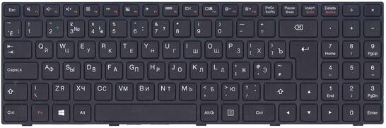 Клавиатура для ноутбука Lenovo IdeaPad (100-15) Black, (Black Frame), RU Клавиатура для ноутбука Lenovo IdeaPad (100-15) Black, (Black Frame), RU - фото 2
