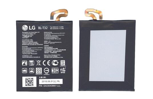 Аккумуляторная батарея для смартфона LG BL-T32 AS993, VS996 3.8V Black 3300mAh 12.54Wh Аккумуляторная батарея для смартфона LG BL-T32 AS993, VS996 3.8V Black 3300mAh 12.54Wh