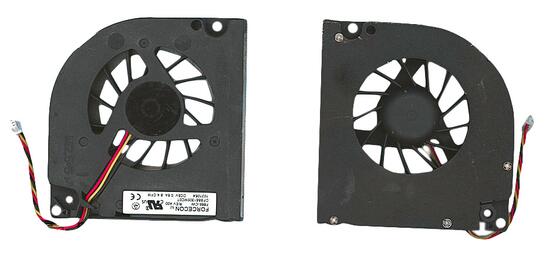 Вентилятор для ноутбука Dell Inspiron 1501, 1505, 6000, 6400, 9100, 9200, 9300, 9400, E1505, E1705, E1710, Latitude 131L, Precision M90, M6300, Vostro 1000 series, XPS M170, M1710, Fujitsu Siemens Amilo Xa 3530 series, 5V 0.5A 3-pin Forcecon