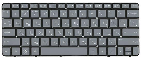 Клавиатура для ноутбука HP Mini (100Е) Black, (No Frame) RU Клавиатура для ноутбука HP Mini (100Е) Black, (No Frame) RU - фото 2