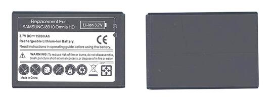 Аккумуляторная батарея для смартфона Samsung EB504465VA GT-I8910 Omnia HD 3.7V Black 1500mAh 5.55Wh