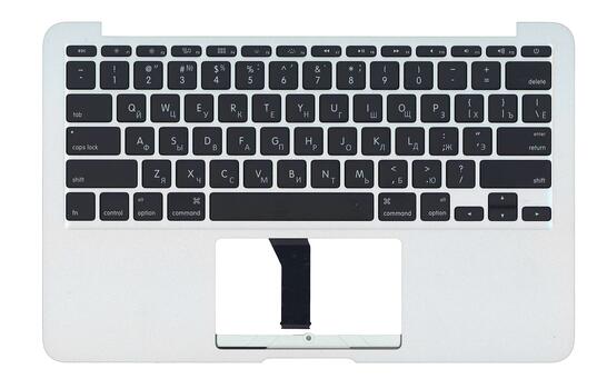 Клавиатура для ноутбука Apple MacBook Air 2013+ (A1465) Black, (Silver TopCase), RU (горизонтальный энтер) Клавиатура для ноутбука Apple MacBook Air 2013+ (A1465) Black, (Silver TopCase), RU (горизонтальный энтер) - фото 3