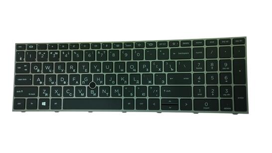 Клавиатура для ноутбука HP Zbook Fury 17 G7 с подсветкой (Light), с указателем (Point Stick), Black, (No Frame), RU