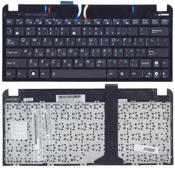 Клавиатура для ноутбука Asus Eee PC 1011, 1015, 1016, 1018, 1025, X101 Black, (Black Frame) RU - фото 6