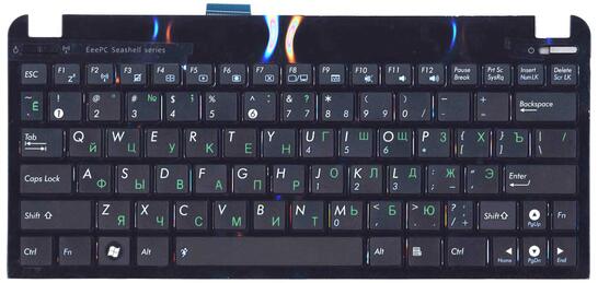 Клавиатура для ноутбука Asus Eee PC 1011, 1015, 1016, 1018, 1025, X101 Black, (Black Frame) RU - фото 7