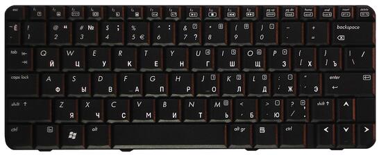 Клавиатура для ноутбука HP Presario (CQ20) Black, RU - фото 2