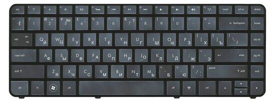 Клавиатура для ноутбука HP Pavilion (DM4-3000) Black, (Black Frame) RU - фото 2