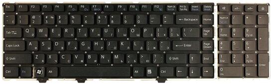 Клавиатура для ноутбука Sony Vaio (VGN-AW) Black, (No Frame) RU - фото 7
