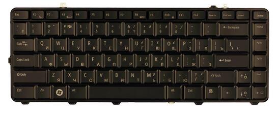 Клавиатура для ноутбука Dell Studio (15, 1555, 1557, 1558) с подсветкой (Light), Black, RU - фото 2