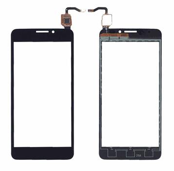Тачскрин (Сенсорное стекло) для смартфона Alcatel Idol X 6040D черное