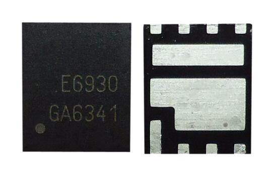 Мосфет Alpha &amp; Omega AOE6930. Сдвоенный N-канальный, ассиметричный мосфет, 30V