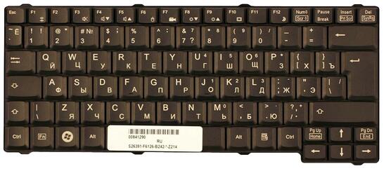 Клавиатура для ноутбука Fujitsu Esprimo mobile (V5505, V5555, V5515, V5545, V5535) Black, RU (вертикальный энтер) - фото 2