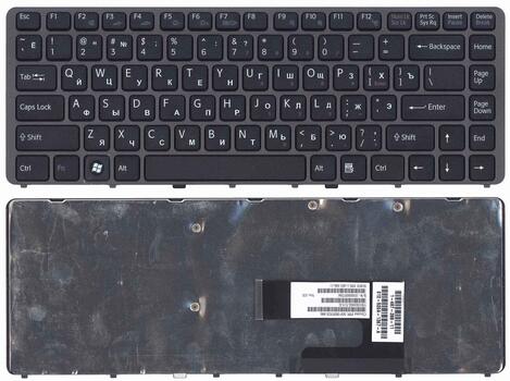Клавиатура для ноутбука Sony Vaio (VGN-NW) Black, (Black Frame) RU Клавиатура для ноутбука Sony Vaio (VGN-NW) Black, (Black Frame) RU
