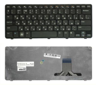Клавиатура для ноутбука Dell Inspiron Mini (1090) Black, (Black Frame) RU