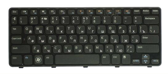 Клавиатура для ноутбука Dell Inspiron Mini (1090) Black, (Black Frame) RU - фото 2