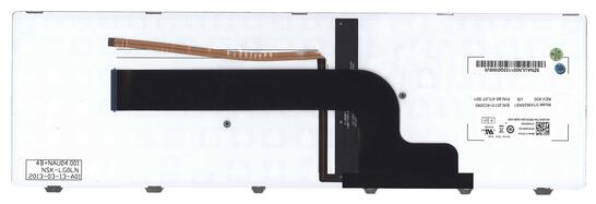 Клавиатура для ноутбука Dell Inspiron (15-7000, 7537) Black, RU с подсветкой (Light), Silver, (Silver Frame) RU Клавиатура для ноутбука Dell Inspiron (15-7000, 7537) Black, RU с подсветкой (Light), Silver, (Silver Frame) RU - фото 3