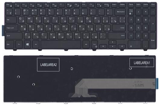 Клавиатура для ноутбука Dell Inspiron (15-5000, 5547, 5521) Black, (Black Frame), RU Клавиатура для ноутбука Dell Inspiron (15-5000, 5547, 5521) Black, (Black Frame), RU