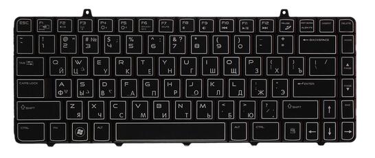 Клавиатура для ноутбука Dell Alienware (M11X-R2, M11X-R3) с подсветкой (Light), Black, RU - фото 2