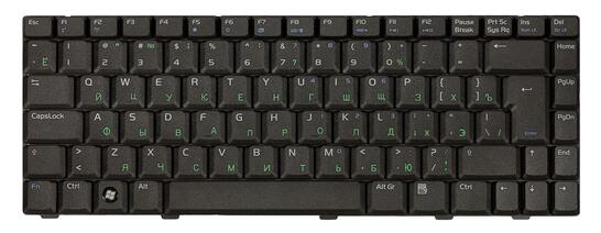 Клавиатура для ноутбука Asus (W3, W3J, A8, F8, N80) Black, RU (вертикальный энтер) - фото 3