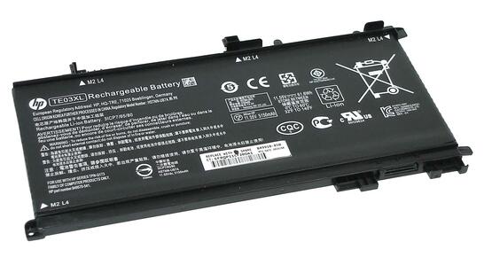 Аккумуляторная батарея для ноутбука HP TE03XL Pavilion 15-bс Omen 15-AX 11.55V Black 5150mAh Orig