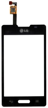 Тачскрин (Сенсорное стекло) для смартфона LG Optimus L4 II E440 черный Тачскрин (Сенсорное стекло) для смартфона LG Optimus L4 II E440 черный