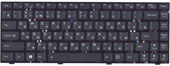 Клавиатура для ноутбука Lenovo IdeaPad (Y410P) с подсветкой (Light), Black, (Black Frame) RU - фото 2