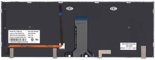 Клавиатура для ноутбука Lenovo IdeaPad (Y410P) с подсветкой (Light), Black, (Black Frame) RU - фото 3