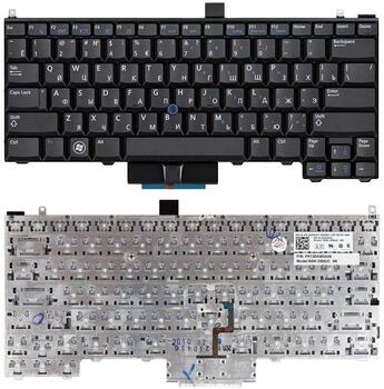 Клавиатура для ноутбука Dell Latitude (E4310) с указателем (Point Stick) Black, RU/EN
