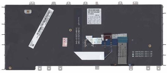 Клавиатура для ноутбука Lenovo ThinkPad (Yoga S1) с подсветкой (Light), с указателем (Point Stick), Black, Black Frame, RU - фото 3