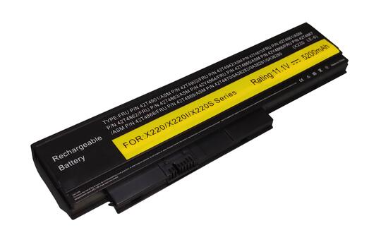Аккумуляторная батарея для ноутбука Lenovo 42T4879 ThinkPad X220 Tablet 11.1V Black 5200mAh OEM Аккумуляторная батарея для ноутбука Lenovo 42T4879 ThinkPad X220 Tablet 11.1V Black 5200mAh OEM