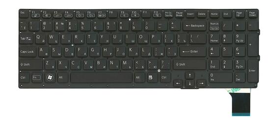 Клавиатура для ноутбука Sony Vaio (VPC-SE) Black, (No Frame), RU Клавиатура для ноутбука Sony Vaio (VPC-SE) Black, (No Frame), RU - фото 2