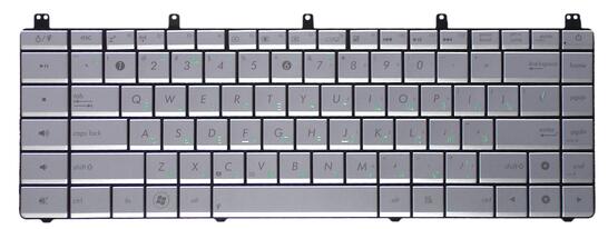 Клавиатура для ноутбука Asus (N45, N45S, N45SF) Silver, RU - фото 2