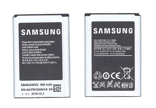 Акумуляторна батарея для Samsung EB483450VU C3630, C3752, S5350 3.7V Silver 900mAh 3.33Wh