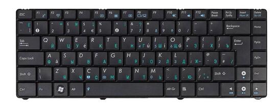 Клавиатура для ноутбука Asus (N20, N20A, N20H) Black, RU Клавиатура для ноутбука Asus (N20, N20A, N20H) Black, RU - фото 2