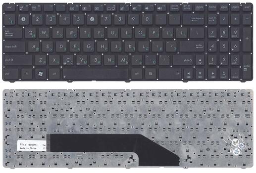 Клавиатура для ноутбука Asus (K50, K60, K70) Black, (No Frame) RU