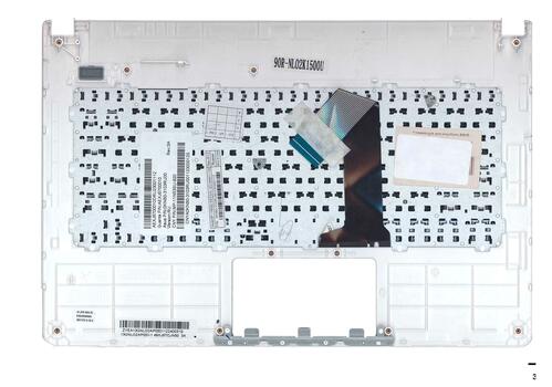 Клавиатура для ноутбука Asus (X301A) Black, (White TopCase), RU - фото 3