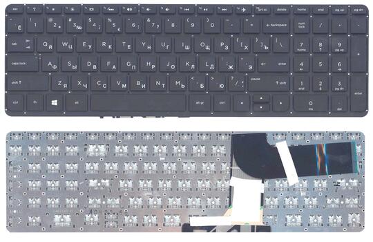 Клавиатура для ноутбука HP Pavilion (15-P), Black, (No Frame), RU Клавиатура для ноутбука HP Pavilion (15-P), Black, (No Frame), RU