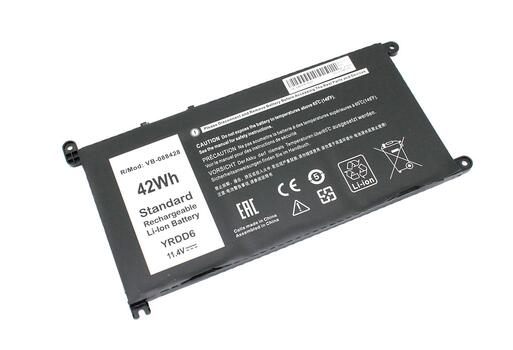Аккумуляторная батарея для ноутбука Dell YRDD6 Inspiron 14Z-5482 11.4V Black 3600mAh OEM Аккумуляторная батарея для ноутбука Dell YRDD6 Inspiron 14Z-5482 11.4V Black 3600mAh OEM