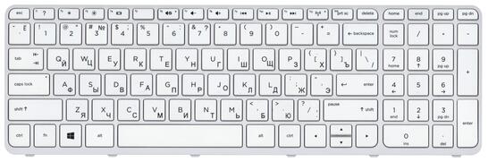 Клавиатура для ноутбука HP Pavilion (15-e) White, (White Frame) RU Клавиатура для ноутбука HP Pavilion (15-e) White, (White Frame) RU - фото 2