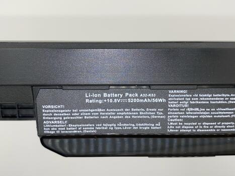 Аккумуляторная батарея для ноутбука Asus A32-K53 A43BR 10.8V Black 5200mAh OEM - фото 3