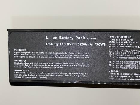 Аккумуляторная батарея для ноутбука Asus A32-X401 10.8V Black 5200mAh OEM - фото 3