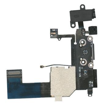 Шлейф разъема питания с аудио-разъемом для Apple iPhone 5C черный Шлейф разъема питания с аудио-разъемом для Apple iPhone 5C черный