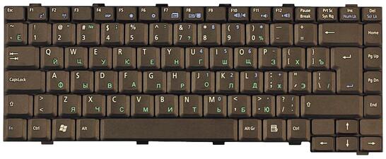 Клавиатура для ноутбука Asus (W2, W2000) Black, RU (вертикальный энтер) - фото 7